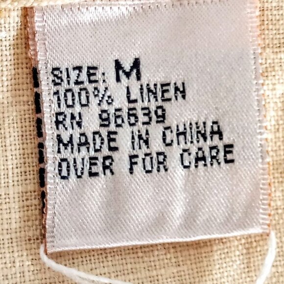 Edward Irish Linen Yellow Embroidered Sleeveless Top NWT - Picture 4 of 7